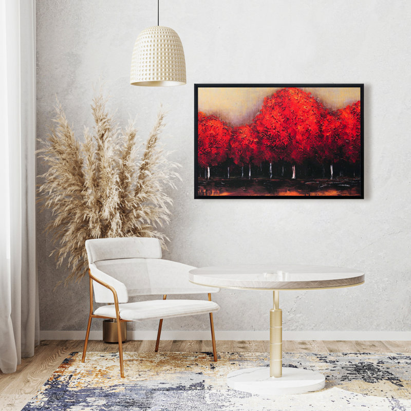 " Red Dark Trees "
