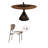 Simple Tan Solid Wood Dining Table Sets