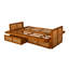 Futon double avec rangement Bridyn avec matelas-1649570062