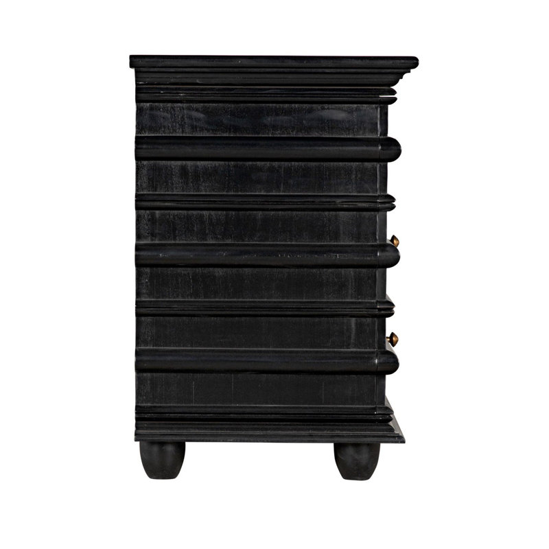 Ascona 6 - Drawer Dresser, Hand Rubbed Black