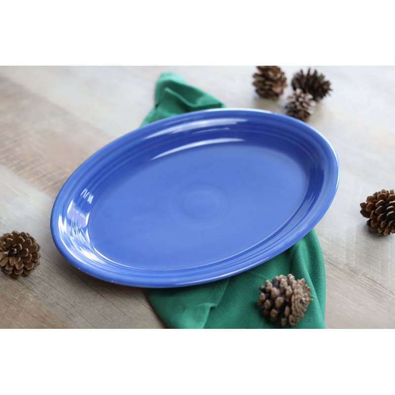 White Oval Ceramic Fiesta Serveware Platter