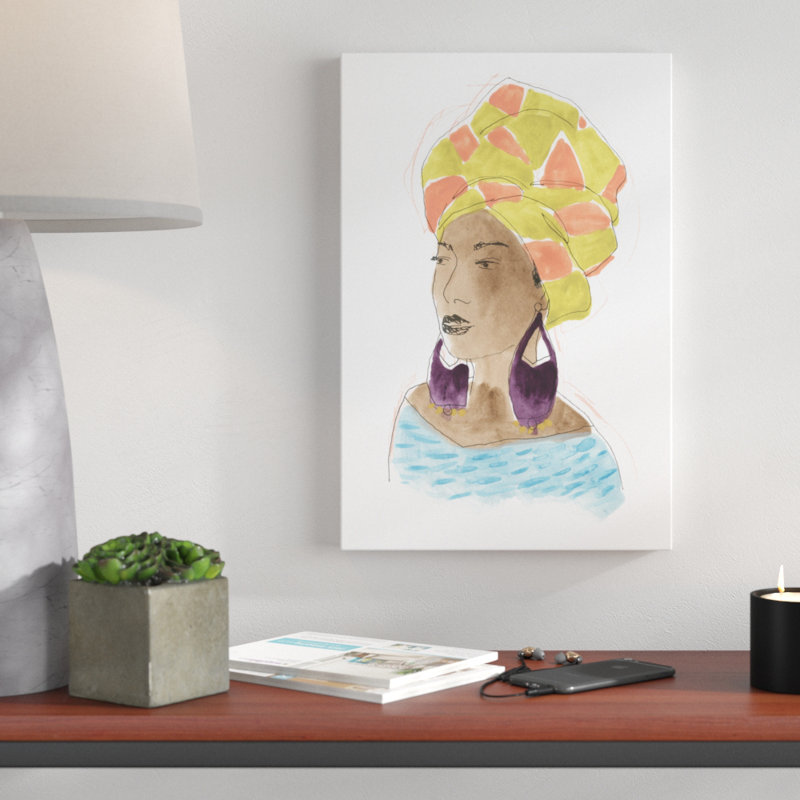 'Strong and Beautiful IV' by June Erica Vess - Painting Print, 46cm H x 30cm W, Wrapped Canvas