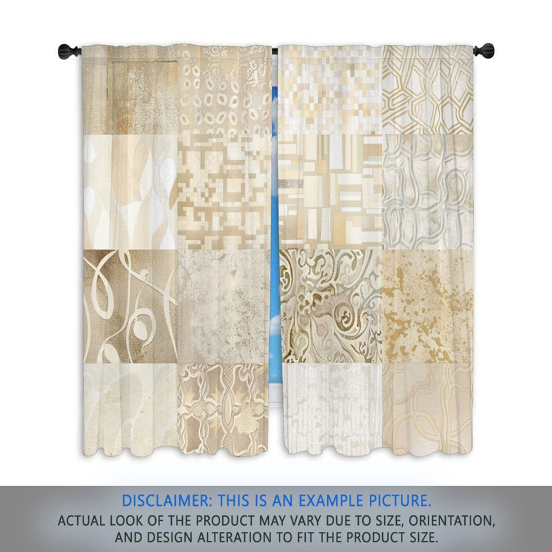 Paire de rideaux obscurcissant en polyester Aliceann, L 40 po x L 82 po