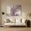 Abstrait floral 27, art mural en métal beige-1366553800