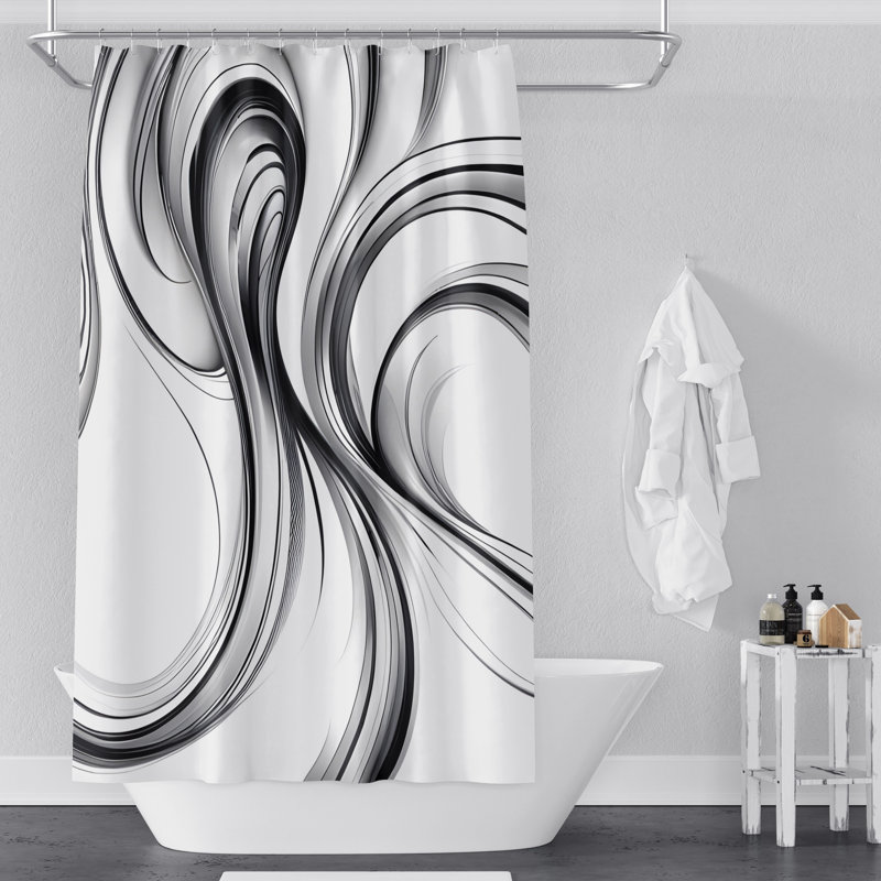 Rideau de douche Crissy, H 72 po x l 70 po