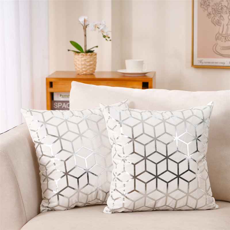 Housse de coussin , Blanc, 20 po x 20 po
