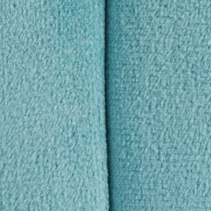 Repose-pieds tressé en velours （OTTOMAN SEULEMENT), Bleu
