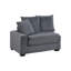 Canapé moderne modulaire contemporain 4 pièces modulaire en velours côtelé LAF RAF chaises sans accoudoirs repose-pieds