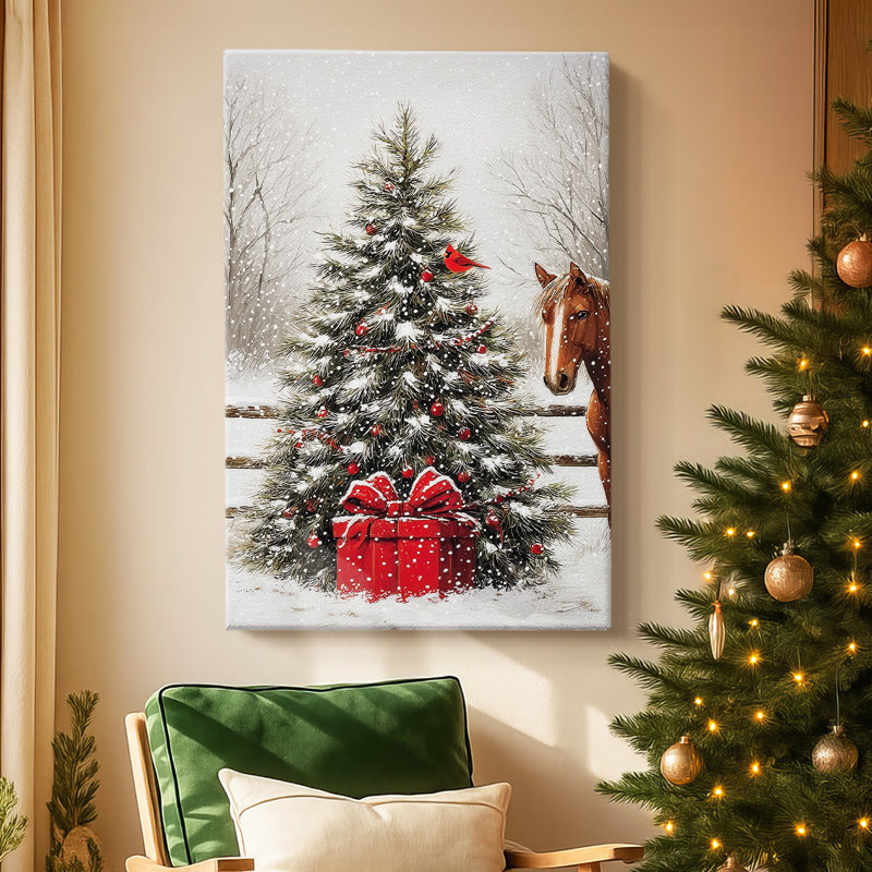 «Twilight of Frostlit Icicles» - Toile tendue avec châssis de qualité supérieure, H 60 po x l 40 po