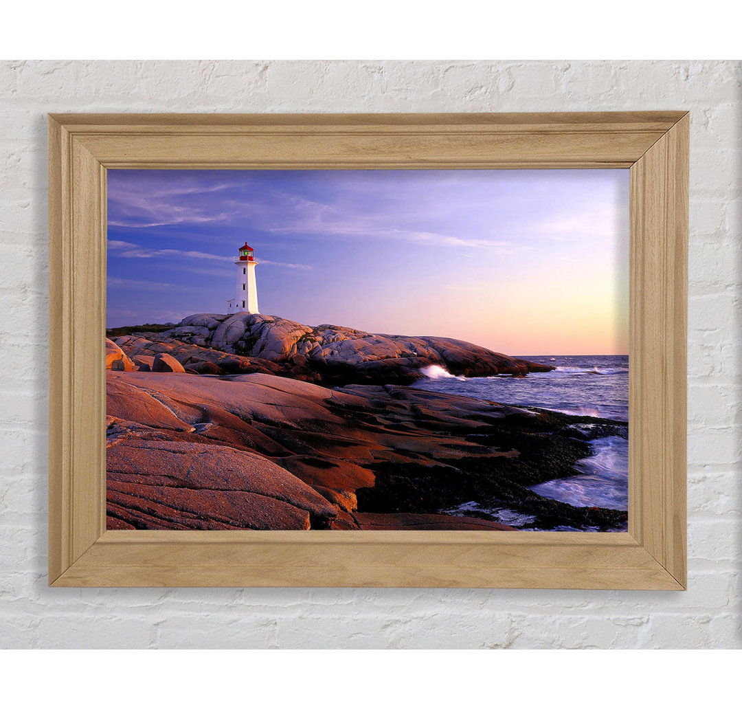 Peggys Point Leuchtturm Peggys Cove Nova Scotia - Einzelne Bilderrahmen Kunstdrucke