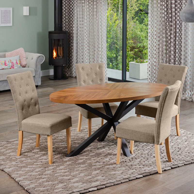 Soderquist 4 - Person Dining Set, Brown