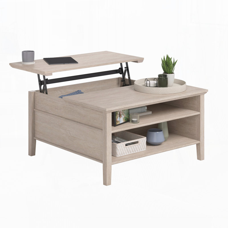 Table basse moderne à plateau relevable pour le salon