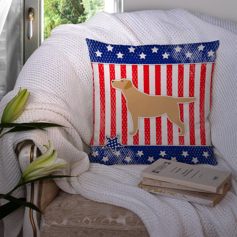 Coussin intérieur/extérieur Patriotic, H 14 po x l 14 po x P 3 po
