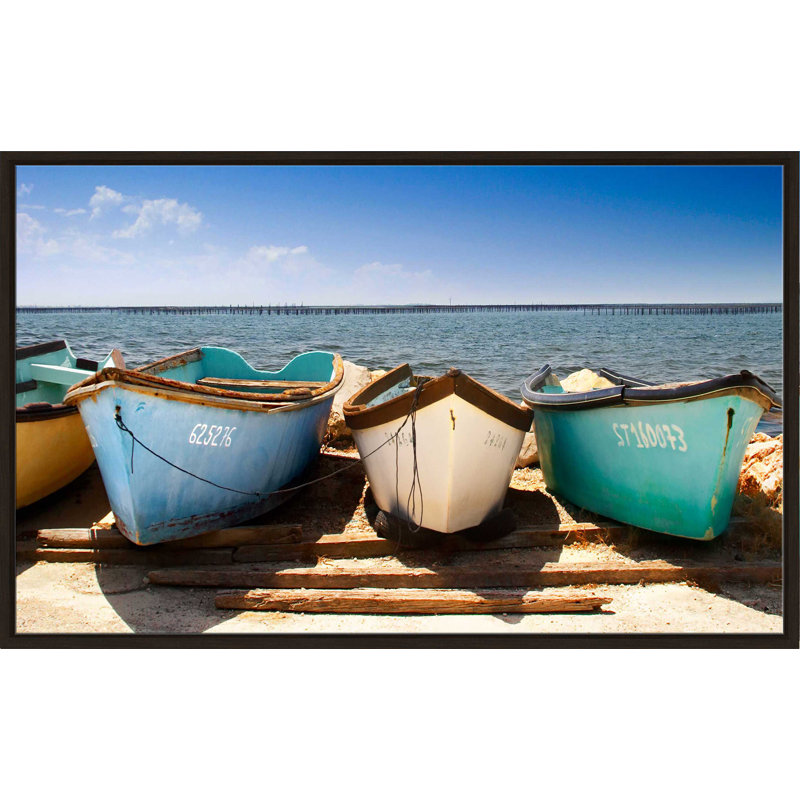 Brise-lames par - Photographie, Cadre flottant espresso, H 31,5 po x l 51,5 po x P 2 po