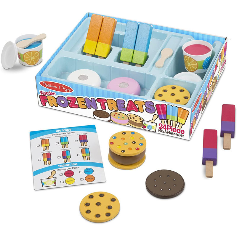 24 Piece Frozen Treats Play Food Set