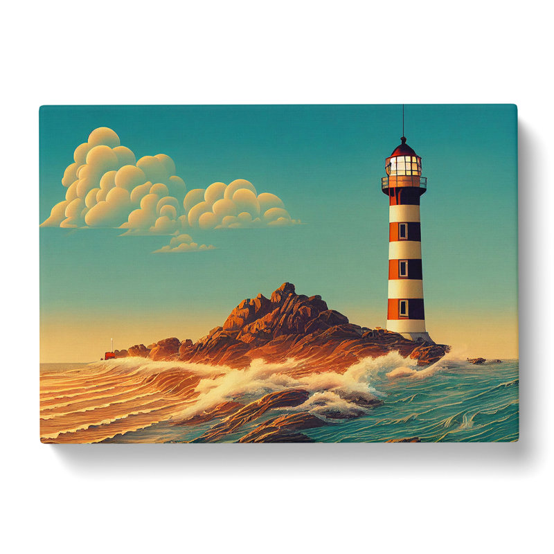 Lighthouse Seascape Vol.4 - Wrapped Canvas, 50cm H x 76cm W x 3cm D