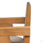 Tabouret de bar à dossier en plastique tissé de 27 po de hauteur - siège en tissu rembourré de mousse et structure en bois d'hévéa durable-1782655401