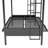 Twin Metal Bunk Bed with Multi-Function &amp; No Box Spring Needed, Black