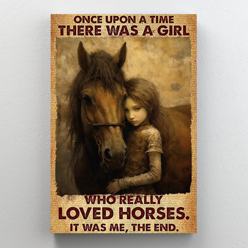 "Andreino Who Really Loved Horses 1", impression sur toile, H 14 po x l 11 po x P 1,25 po