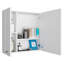 Armoire à double porte 23 "Medecine, quatre tablettes intérieures, blanc-728415392