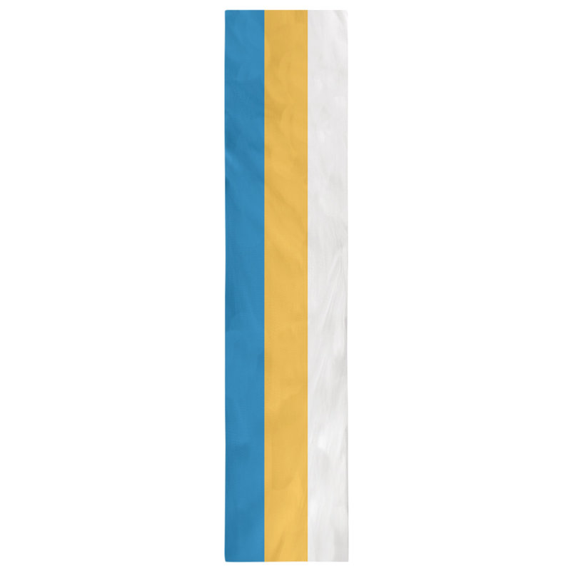 Chemin de table basket Oklahoma City, L 72 po x l 16 po, Bleu / Jaune / Blanc, Sergé de coton