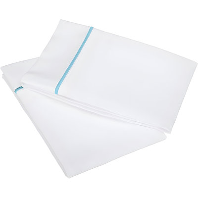 400TC Single Embroidery Cotton Sateen Pillowcases (Set Of 2)