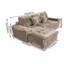 Ensemble de canapé modulaire avec repose-pieds Cloud-689358569