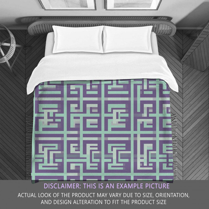 Polyester Geometric Shapes Comforter, King Comforter