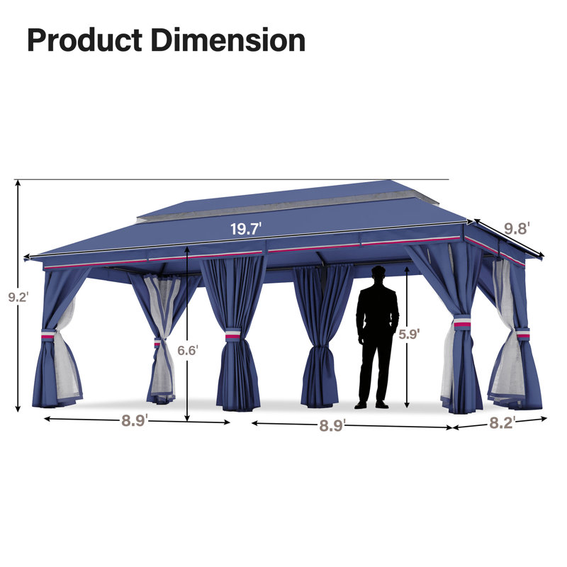 Yardgrace Yardgrace 10 'X 20', Bleu