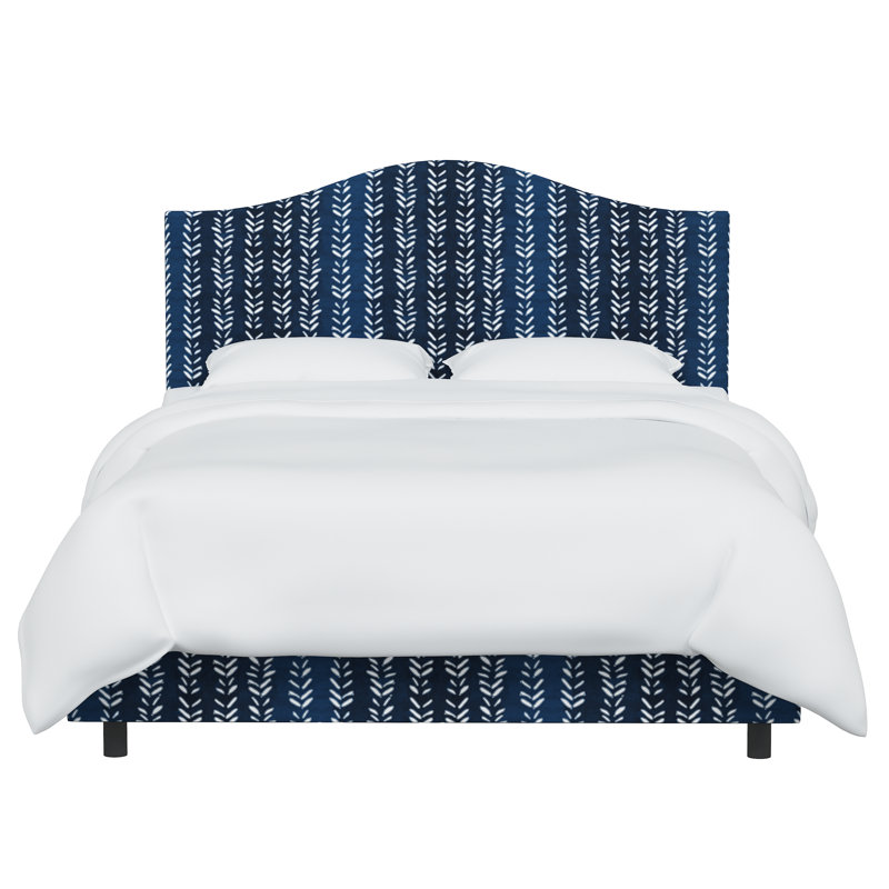 Lit tapissier standard Tangela, Grand, Indigo Shibori Flutter, Indigo Shibori Flutter