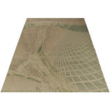 Distressed Homage Hand Knotted Wool Abstract Area Rug
