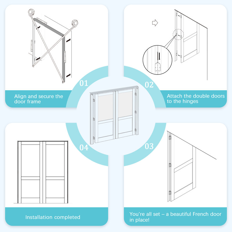10 portes intérieures en verre givré 10 Lite, 48 po x 80 po