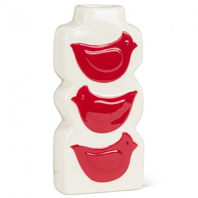 Modern Stacked Bird Bud Vase