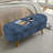Oval Storage Ottoman Bench With Rubber Wood Legs, Fabric, Multi-Functional And Stylish For Modern Interiors-1718783048