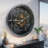 THE GEARS CLOCK Wall Clock with Real Moving Gears FR-LI_ 32 in Round-110563770