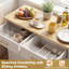 Îlot de cuisine 52 po avec rangement sur 5 roulettes, table d'îlot mobile pour la cuisine avec tiroirs, poubelle et support coulissant, îlot de cuisine roulant avec tablettes réglables pour la salle à manger, blanc