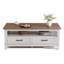 47.24" Farmhouse Coffee Table with Drawers, Rustic Coffee Table Wood Centre Table-50978815
