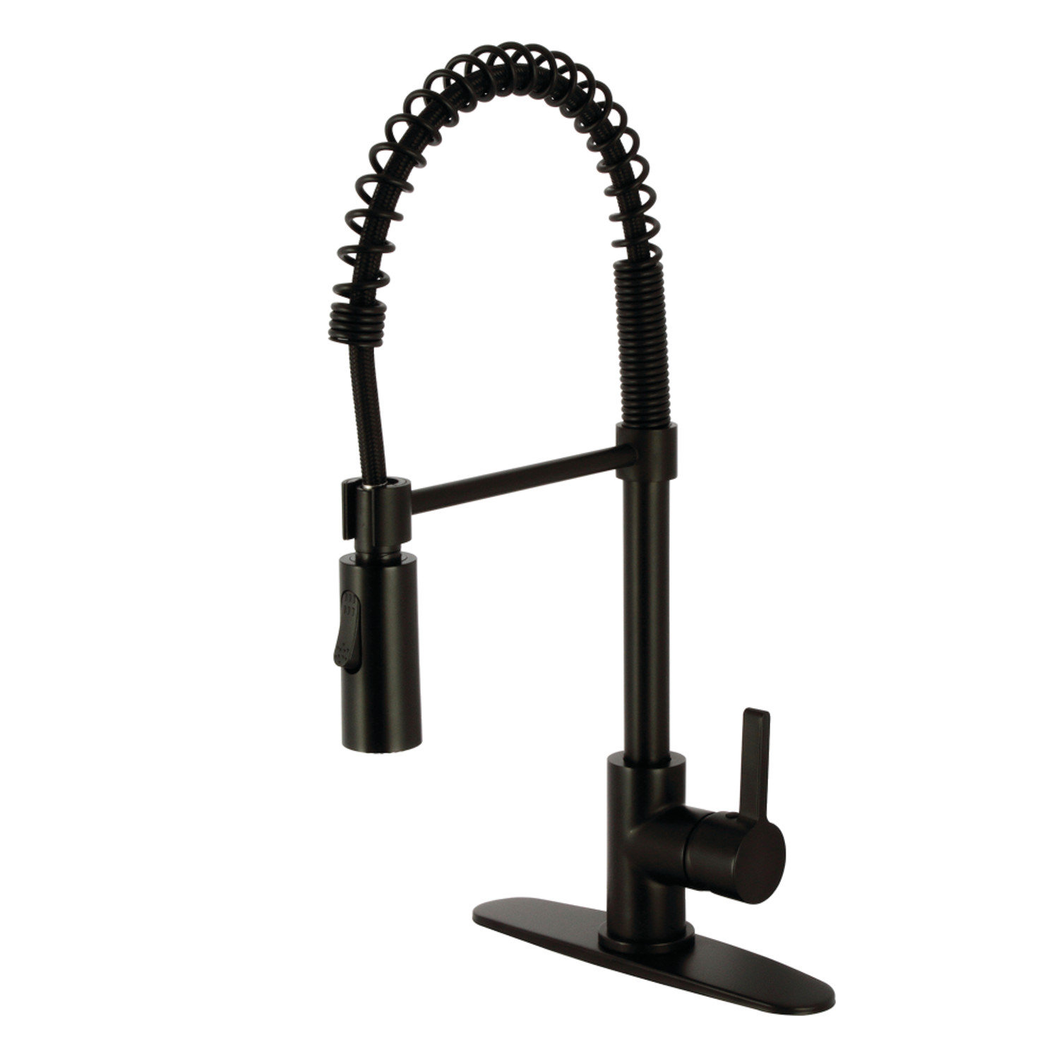 Kingston Brass Continental Pre-Rinse Faucet, Matte Black