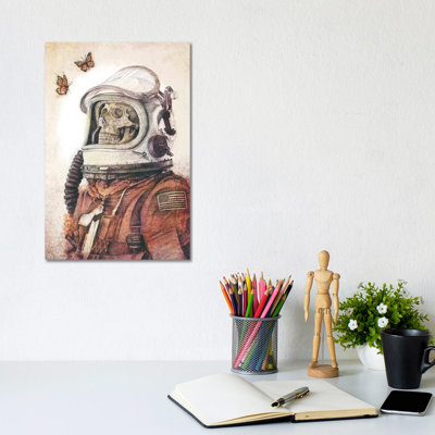 Butterflies In Space by Mike Koubou - Wrapped Canvas Print