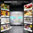 Coolake 82" Width Commercial Refrigerator 3 Solid Doors, 72 Cu.ft Stainless Steel Reach-in Upright Fridge With Led Lighting, Fan Cooling Refrigerator For Restaurant Cafe Hotel Kitchen Prep Area