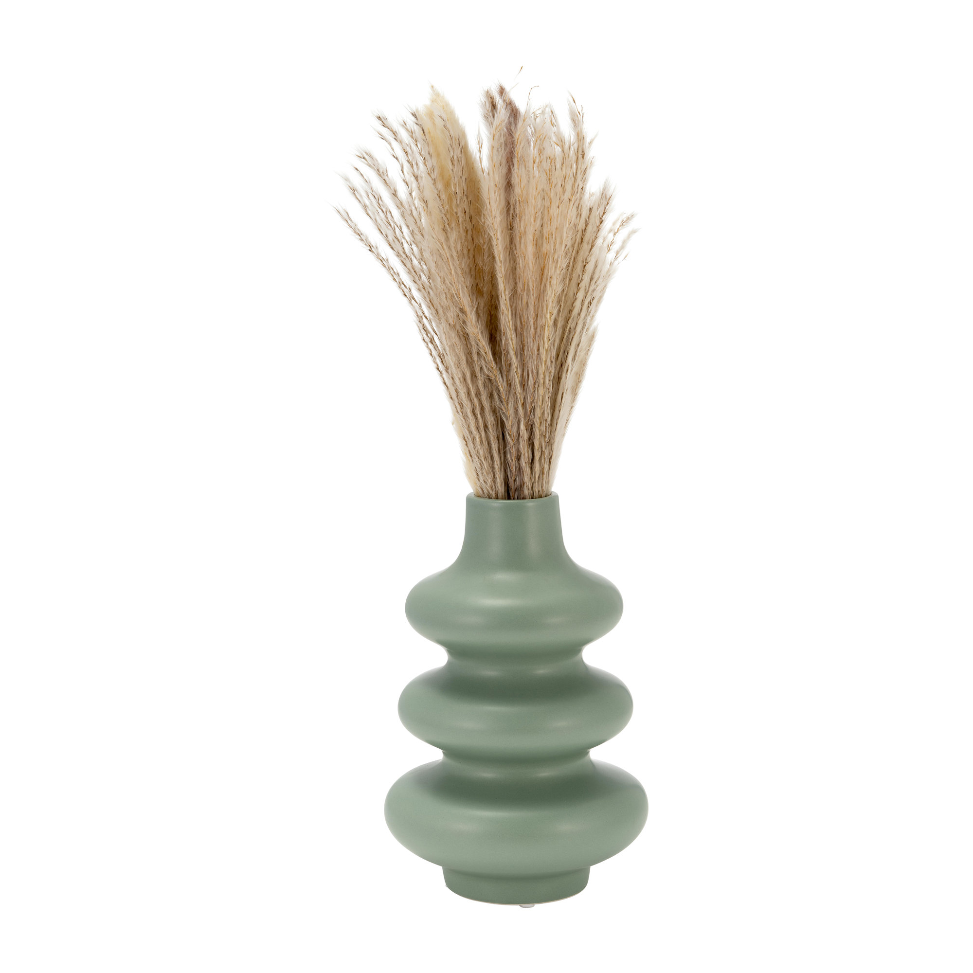 10” Dolomite Stacked Vase - Contemporary Abstract Stacked Sphere Decorative Table Vase - Home or Office Decor Accent - Flower Centerpiece Display Vase - Gift Idea