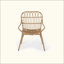 Chaises de patio en osier Boho