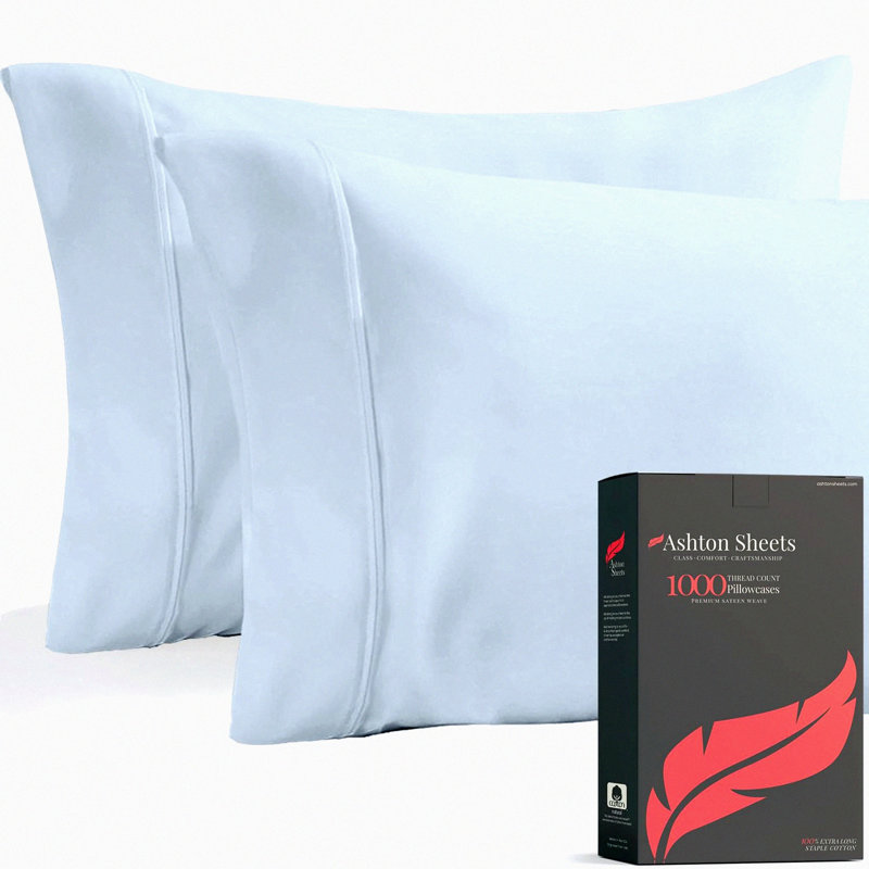 SoftDreams Cotton Pillowcase Set - 2 Pack Pillow Covers, Envelope Closure, Breathable & Washed for Ultimate Comfort. (Pillows not Included)