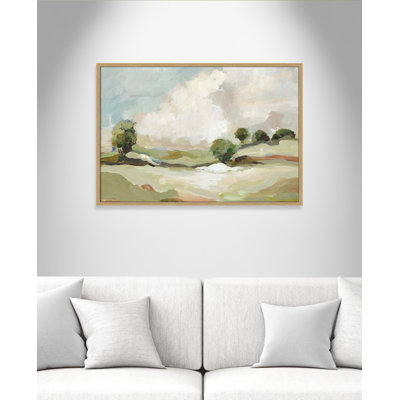 «Pastoral Land» par Allison Pearce - Art encadré à fond blanc