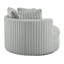 Fauteuil demi-tonneau surdimensionné Mindy