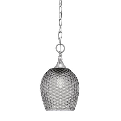 Chain Hung Mini Pendant With Glass