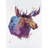 Abstract Moose Print On Canvas