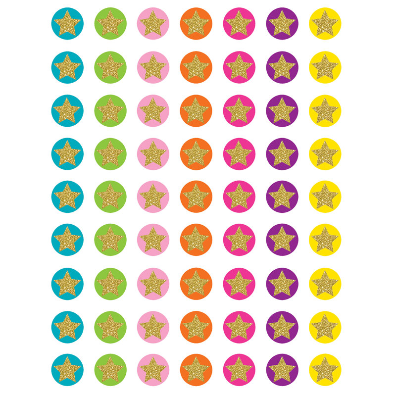 Mini-autocollants de confettis étoiles