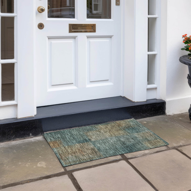Tapis d'intérieur / extérieur antidérapant Neysa, Rectangle 1 pi 8 po x 2 pi 6 po