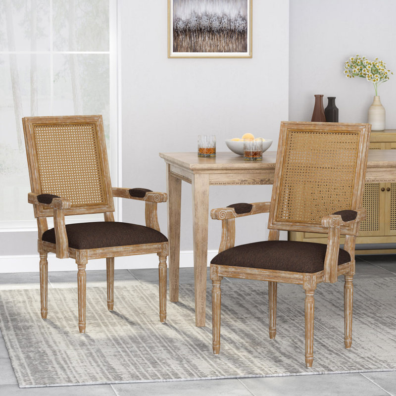 Chaise de salle à manger, Naturel, Brun